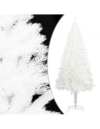 Albero di Natale Artificiale con Aghi Realistici Bianco 120 cm