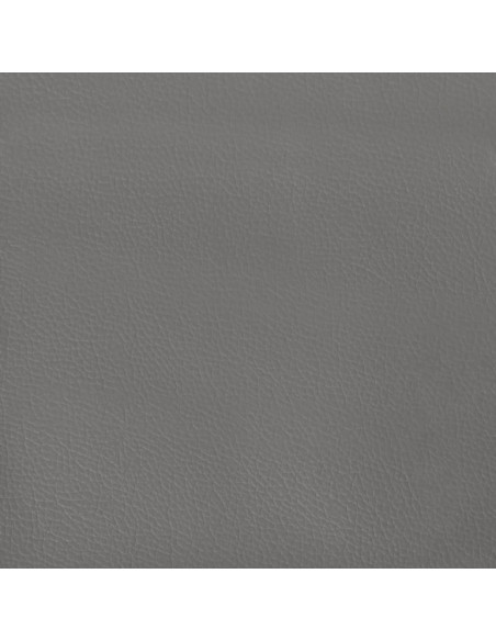 Giroletto con Testiera Grigio 180x200 cm in Similpelle