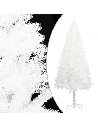 Albero di Natale Artificiale con Aghi Realistici Bianco 180 cm