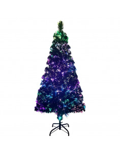 Albero Natale Artificiale con Supporto 120 cm in Fibra Ottica 2
