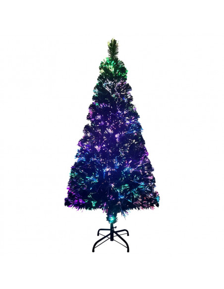 Albero Natale Artificiale con Supporto 120 cm in Fibra Ottica