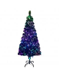 Albero di Natale con Supporto Verde 180 cm in Fibra Ottica 2