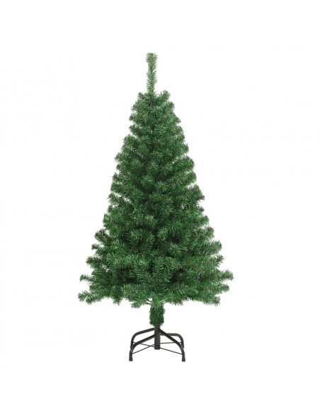 Albero di Natale Artificiale con Rami Spessi Verde 150 cm PVC