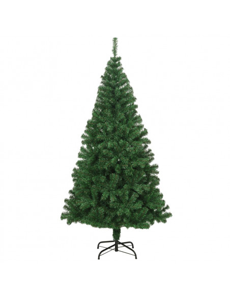 Albero di Natale Artificiale con Rami Spessi Verde 180 cm PVC