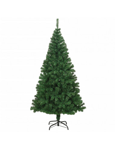 Albero di Natale Artificiale con Rami Spessi Verde 210 cm PVC