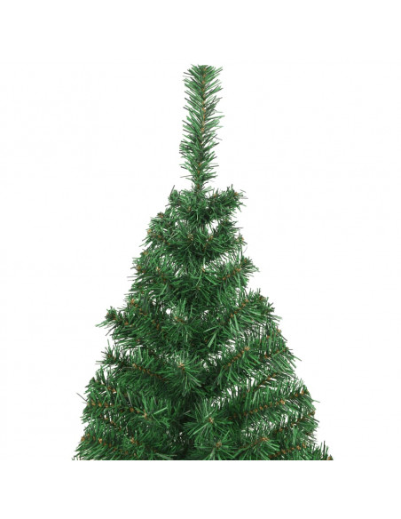 Albero di Natale Artificiale con Rami Spessi Verde 210 cm PVC