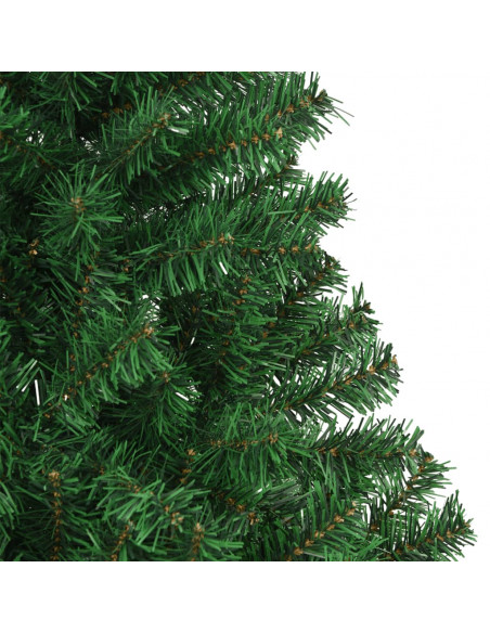 Albero di Natale Artificiale con Rami Spessi Verde 210 cm PVC