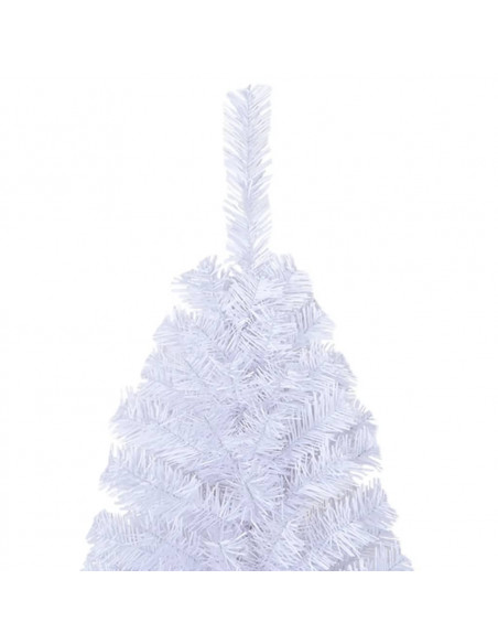 Albero di Natale Artificiale con Rami Spessi Bianco 240 cm PVC