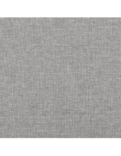 Giroletto con Testiera Grigio Chiaro 100x200 cm in Tessuto