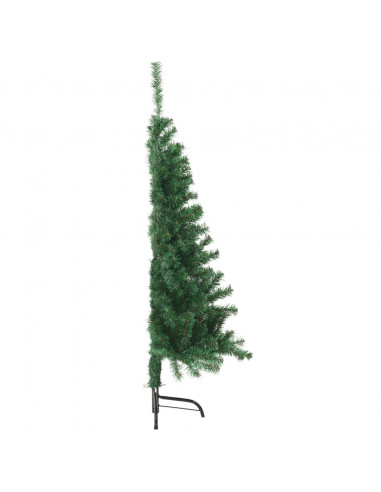 Albero di Natale Artificiale Metà con Supporto Verde 120 cm PVC