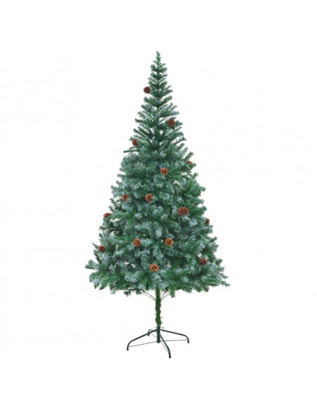 Albero di Natale Artificiale con Pigne 210 cm