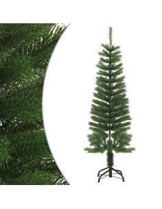 Albero di Natale Artificiale Sottile con Base 120 cm PE 2
