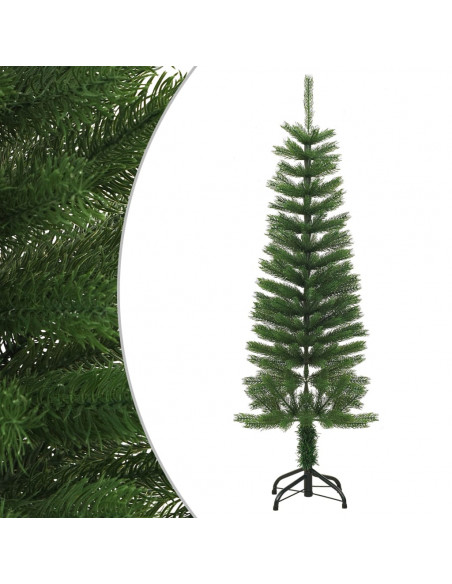 Albero di Natale Artificiale Sottile con Base 120 cm PE
