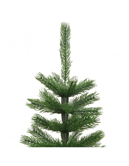 Albero di Natale Artificiale Sottile con Base 120 cm PE