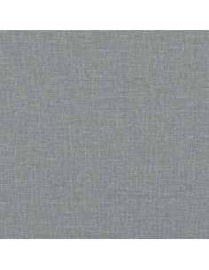 Giroletto con Testiera Grigio Chiaro 140x200 cm in Tessuto
