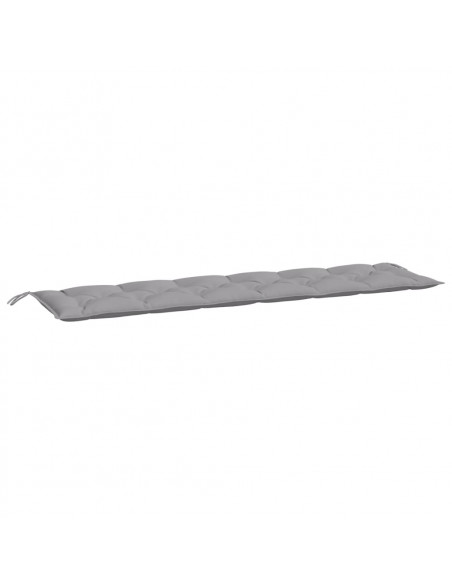 Cuscino per Panca Grigio 200x50x7 cm in Tessuto Oxford