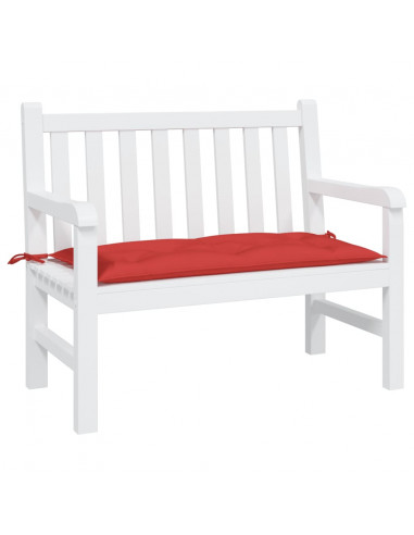 Cuscino per Panca Rosso 110x50x7 cm in Tessuto Oxford
