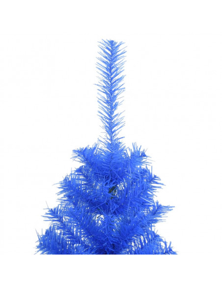 Albero di Natale Artificiale con Base Blu 120 cm PVC