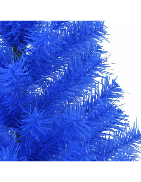 Albero di Natale Artificiale con Base Blu 120 cm PVC