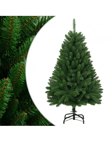 Albero di Natale Artificiale Incernierato con Base Verde 150 cm