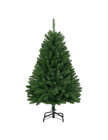 Albero di Natale Artificiale Incernierato con Base Verde 150 cm