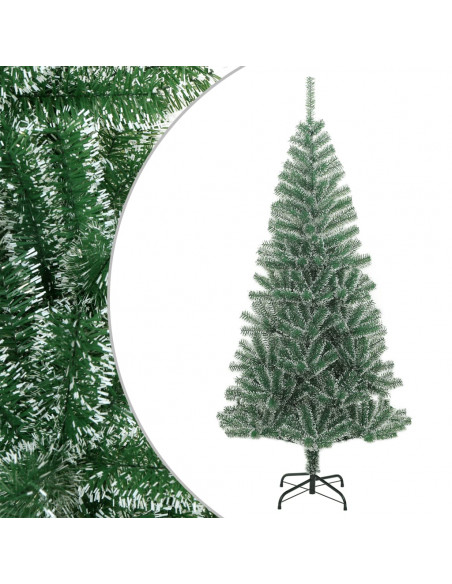 Albero di Natale Artificiale con Neve Fioccata Verde 240 cm