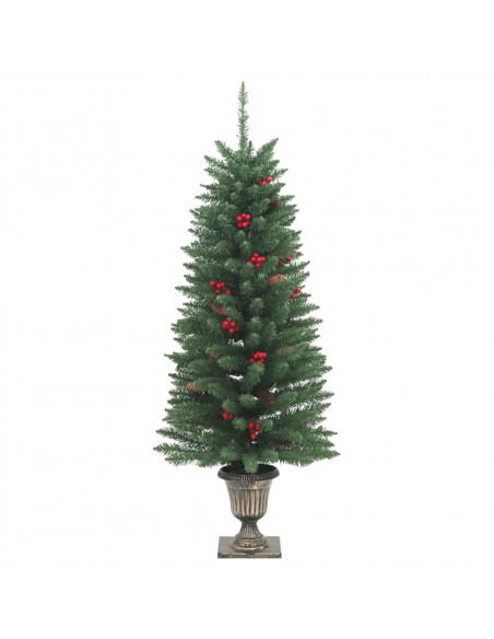 Alberi di Natale Artificiali 2 pz con 100 LED Verde 120 cm