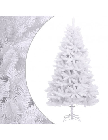 Albero di Natale Artificiale Incernierato con Base Bianco 300cm