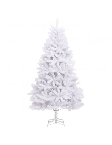 Albero di Natale Artificiale Incernierato con Base Bianco 300cm
