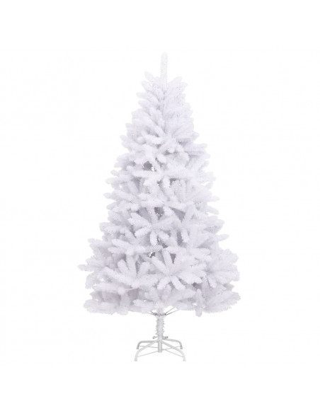 Albero di Natale Artificiale Incernierato con Base Bianco 300cm