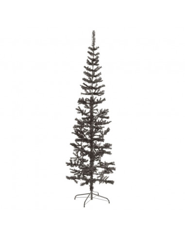 Albero di Natale Sottile Nero 240 cm