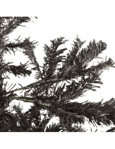 Albero di Natale Sottile Nero 240 cm