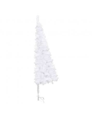 Albero di Natale Artificiale ad Angolo Bianco 240 cm PVC
