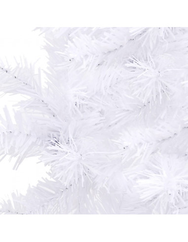 Albero di Natale Artificiale ad Angolo Bianco 240 cm PVC