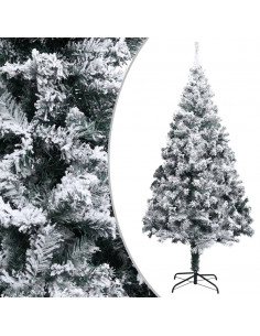 Albero Natale Artificiale con Neve Verde 400 cm in PVC 2