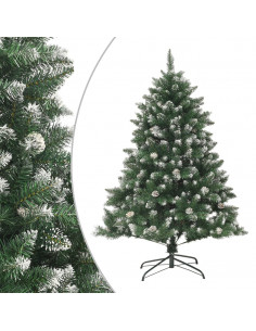 Albero di Natale Artificiale con Base 120 cm PVC 2