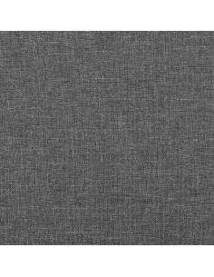 Giroletto con Testiera Grigio Scuro 120x200 cm in Tessuto