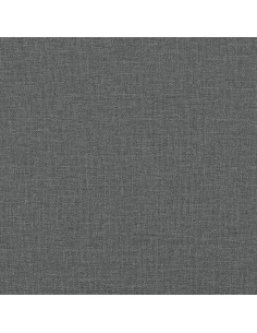 Giroletto con Testiera Grigio Scuro 160x200 cm in Tessuto