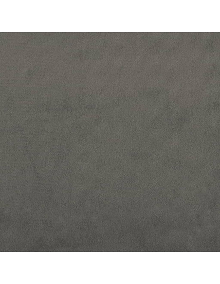 Giroletto con Testiera Grigio Scuro 160x200 cm in Velluto