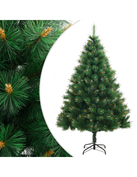 Albero di Natale Artificiale Incernierato con Base 120 cm