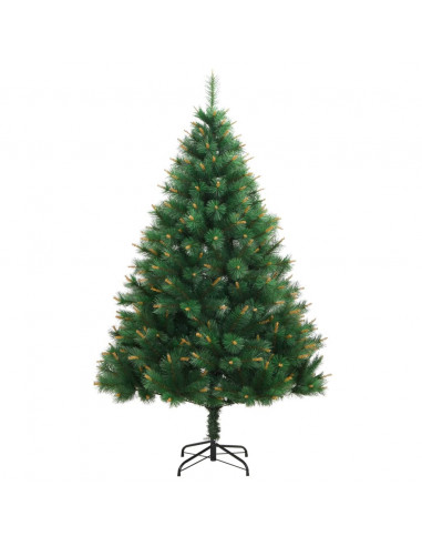 Albero di Natale Artificiale Incernierato con Base 180 cm