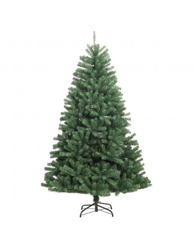 Albero di Natale Artificiale Incernierato con Base Verde 150 cm
