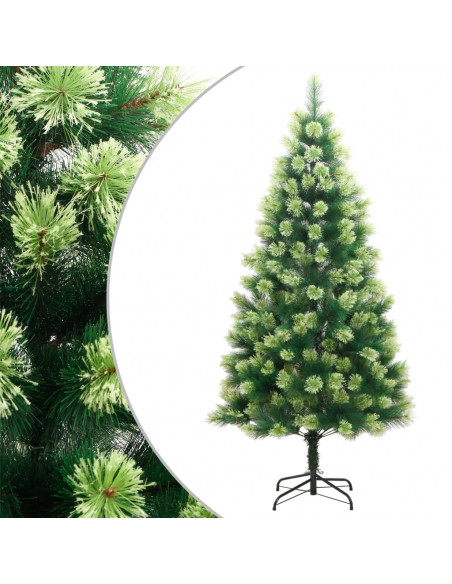 Albero di Natale Artificiale Incernierato con Base 180 cm