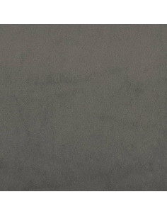 Giroletto con Testiera Grigio Scuro 180x200 cm in Velluto