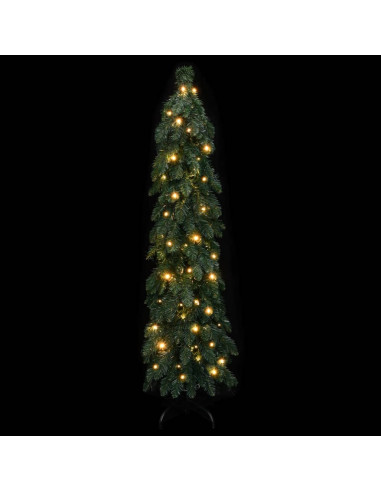 Albero di Natale Artificiale Preilluminato con 80 LED 150 cm