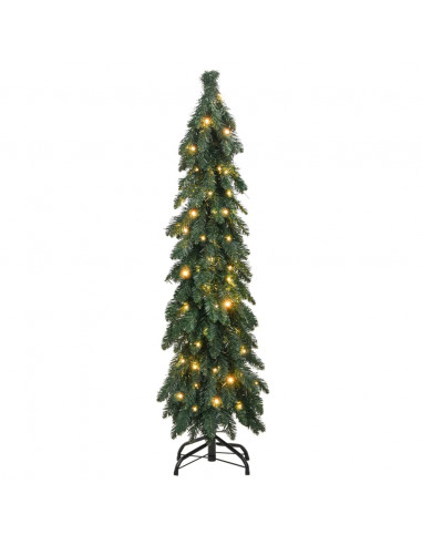 Albero di Natale Artificiale Preilluminato con 80 LED 150 cm