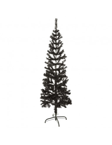 Albero di Natale Sottile Nero 150 cm