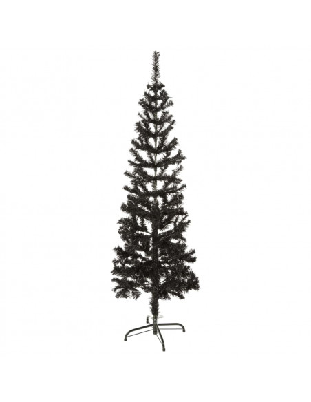 Albero di Natale Sottile Nero 150 cm