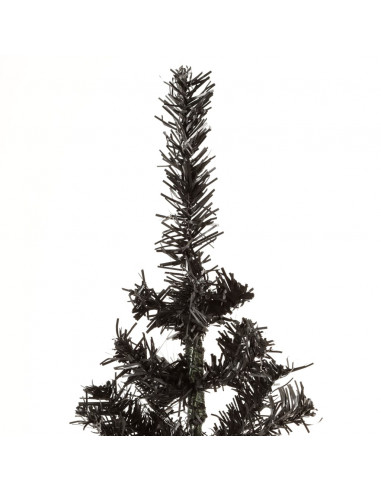 Albero di Natale Sottile Nero 150 cm