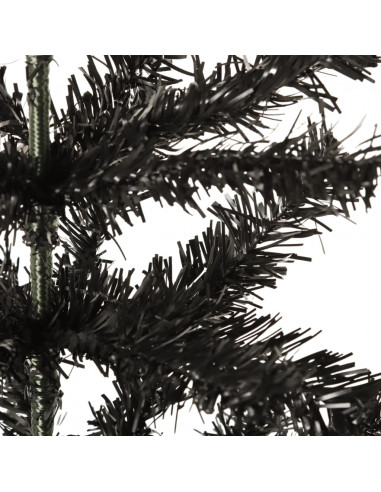 Albero di Natale Sottile Nero 150 cm